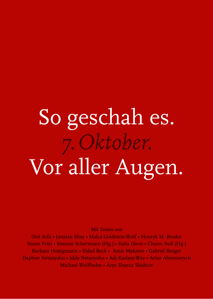 Buchcover: So geschah es. 7. Oktober. Vor aller Augen.